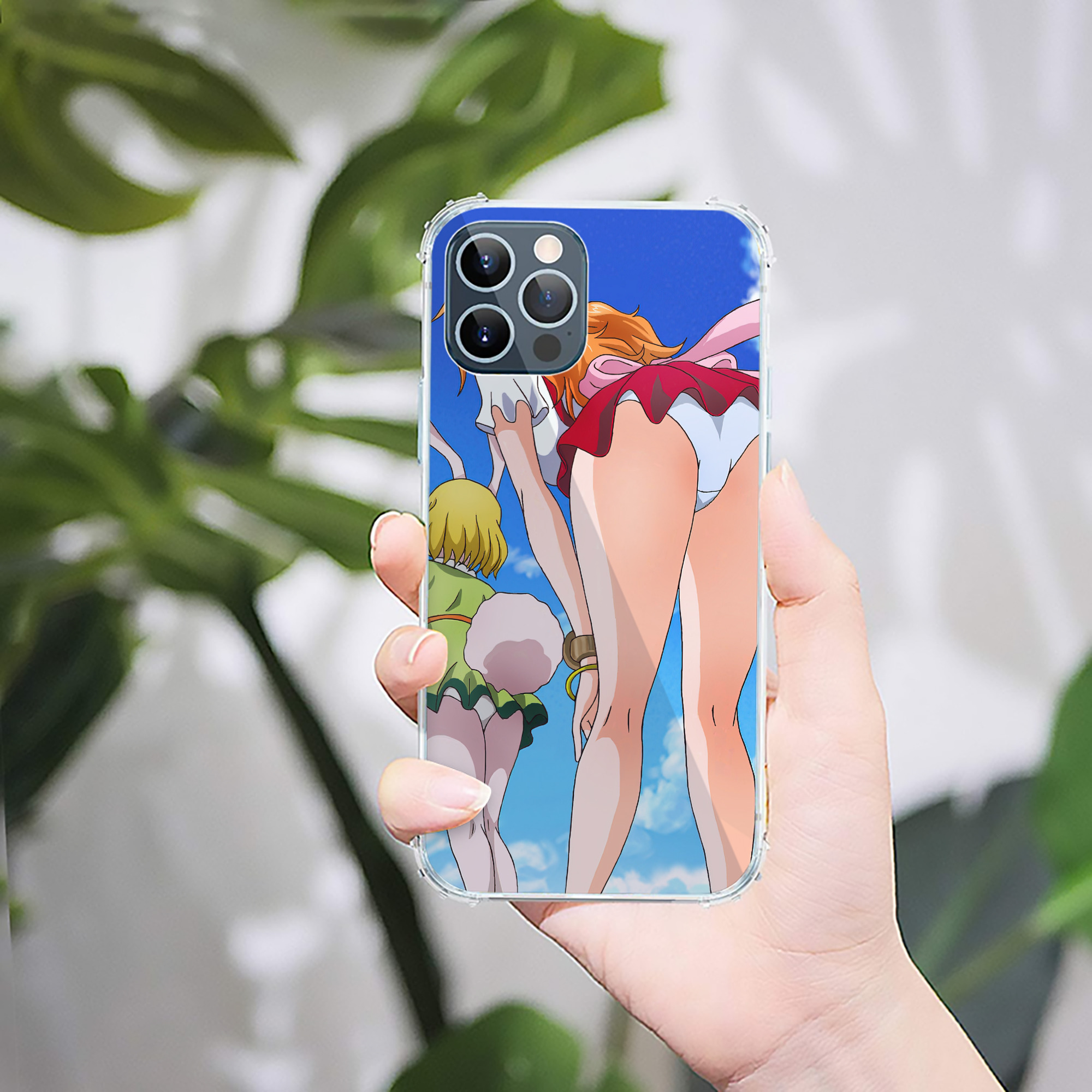 （画像用） ワンピース ONE PIECE 【iPhone 12シリーズ対応】透明スマホケース（クリアソフトケース）